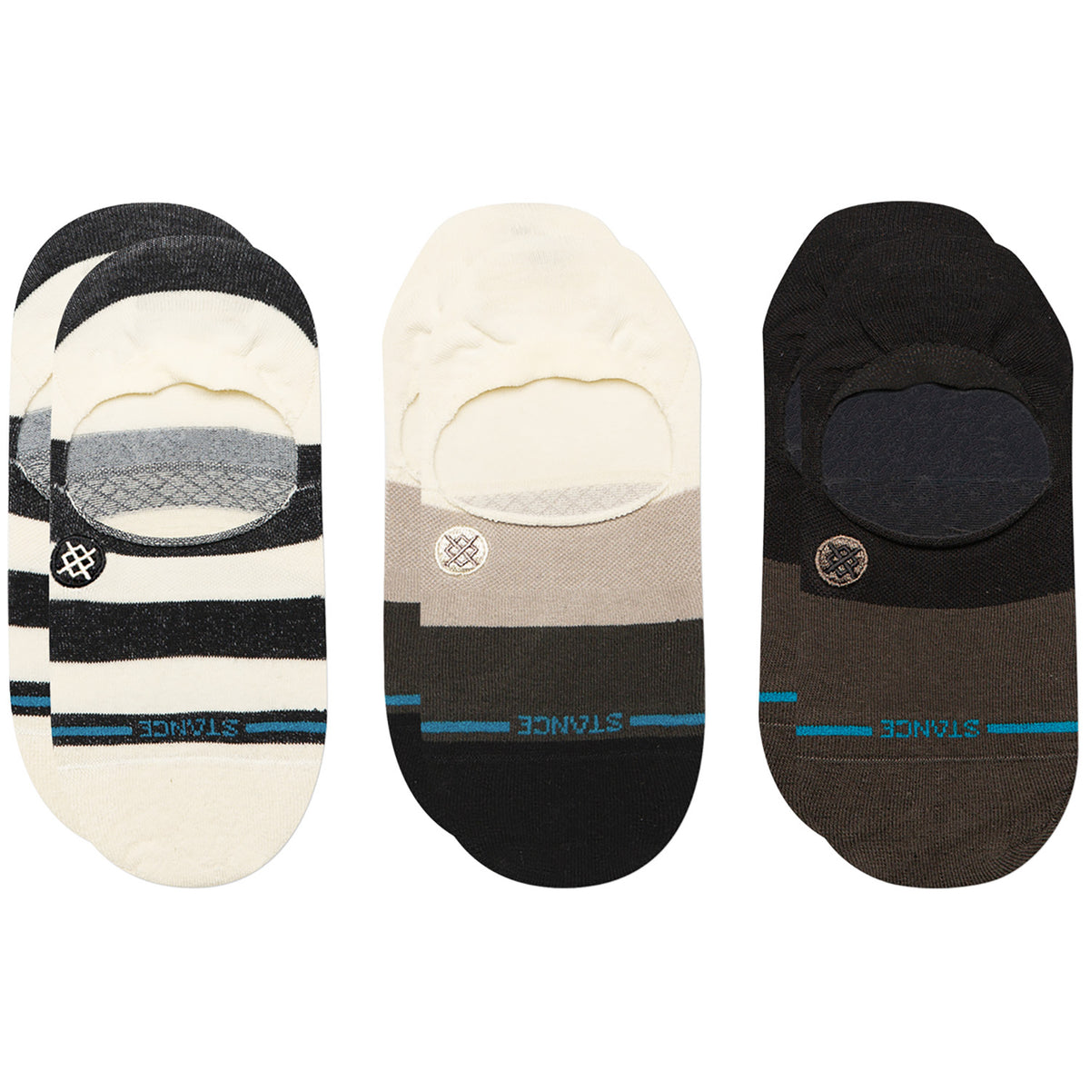 Stance Punked No Show 3-Pack Socks - Women's Black
