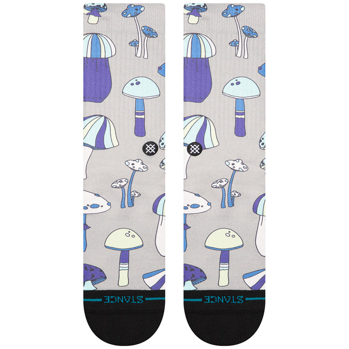Stance Microbial Crew Socks String Grey