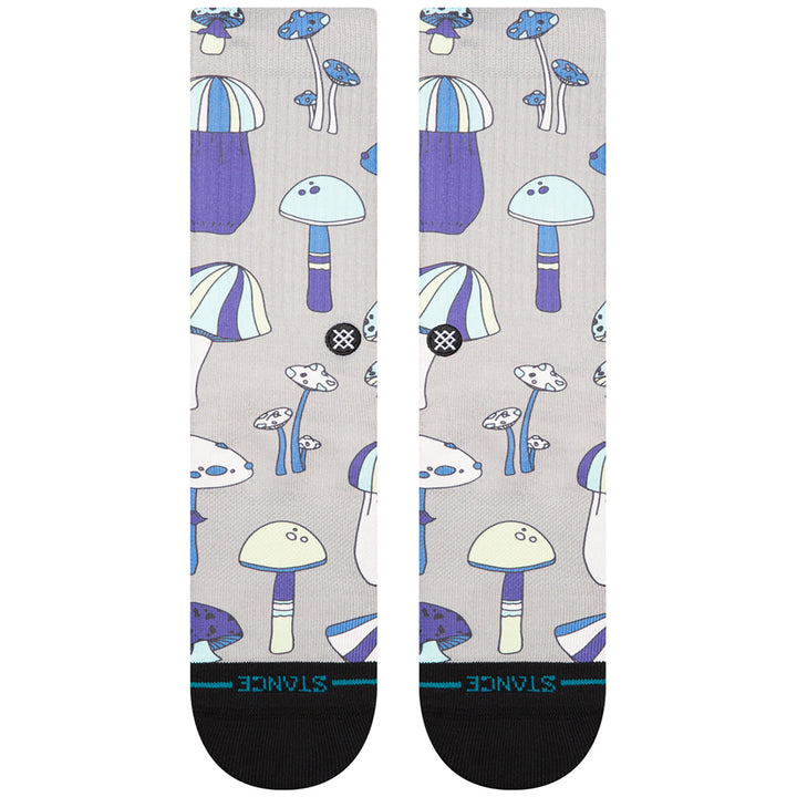 Stance Microbial Crew Socks String Grey