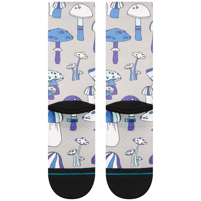 Stance Microbial Crew Socks String Grey