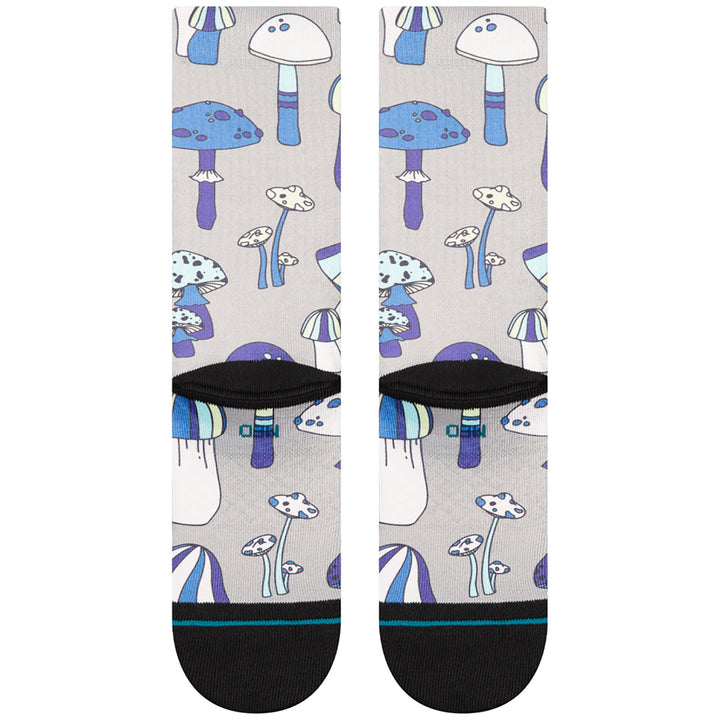 Stance Microbial Crew Socks String Grey