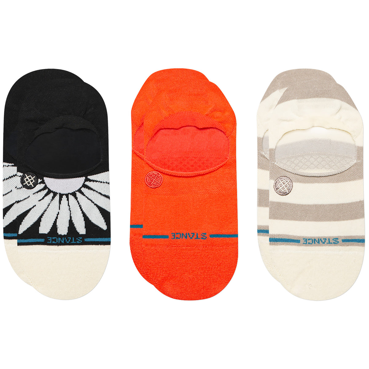Stance Prowess No Show 3-Pack Socks - Women's Coral