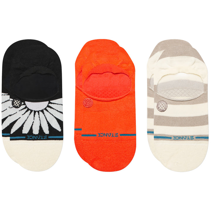 Stance Prowess No Show 3-Pack Socks - Women's Coral