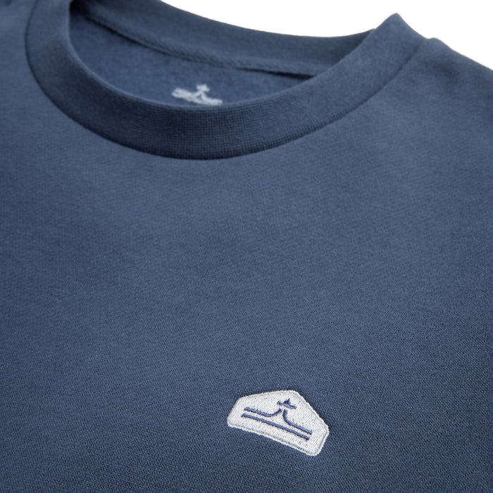 evo Basic Crew Sweatshirt - Unisex Petrol Blue