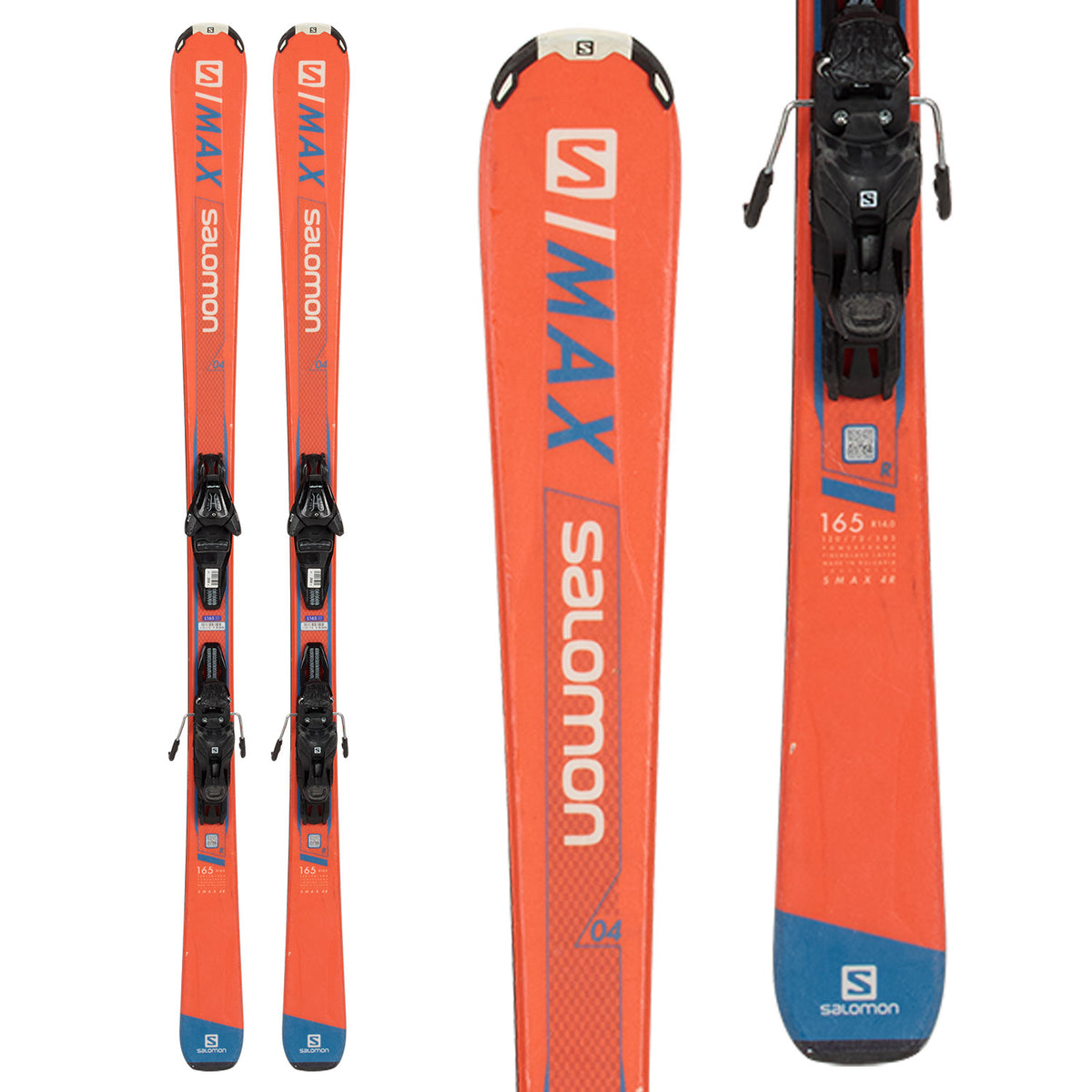 Salomon S/Max 4 R Skis + Lithium 10 Demo Bindings 2019