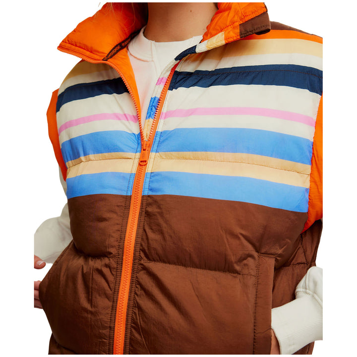Free People Printed In A Bubble Vest - Women's Camper Stripe