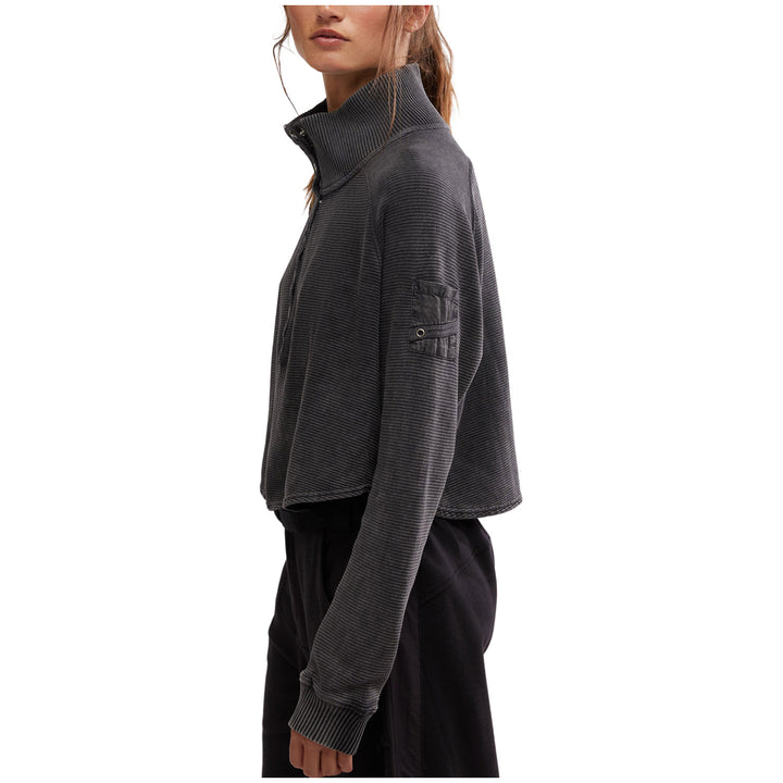 Free People So Fly Henley Layer Coddy Top - Women's Black