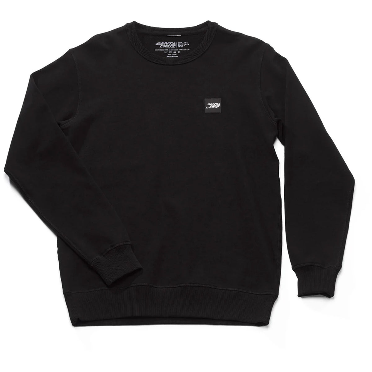 Santa Cruz Patch Crew Sweatshirt Black
