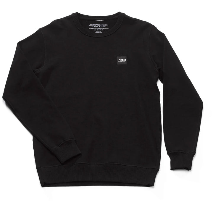 Santa Cruz Patch Crew Sweatshirt Black