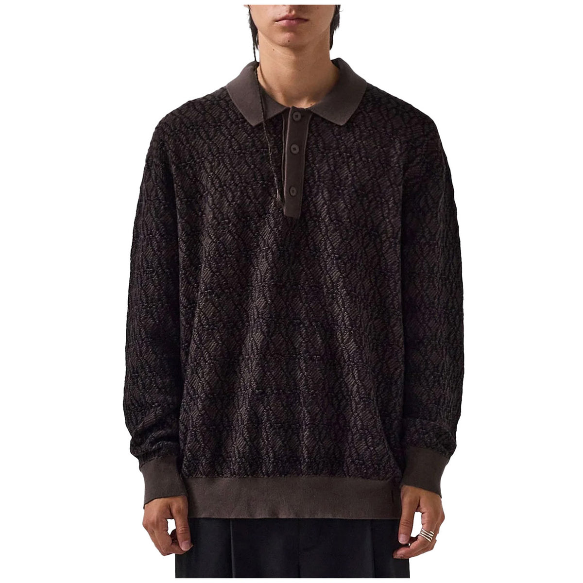 Former Expansion Knit Polo - Men's Brown