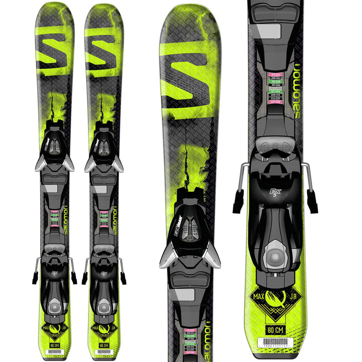 Salomon Q-Max Jr Skis + ETK5 Bindings - Kids' 2016