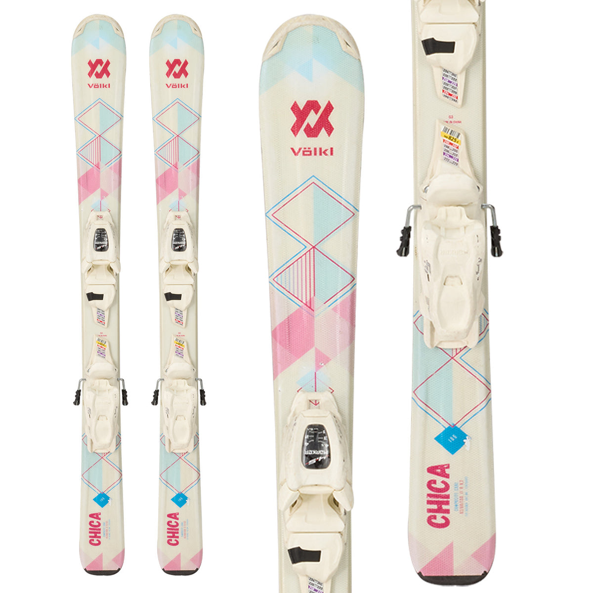 Völkl Chica Jr Skis + M 4.5 Bindings - Kids' 2018
