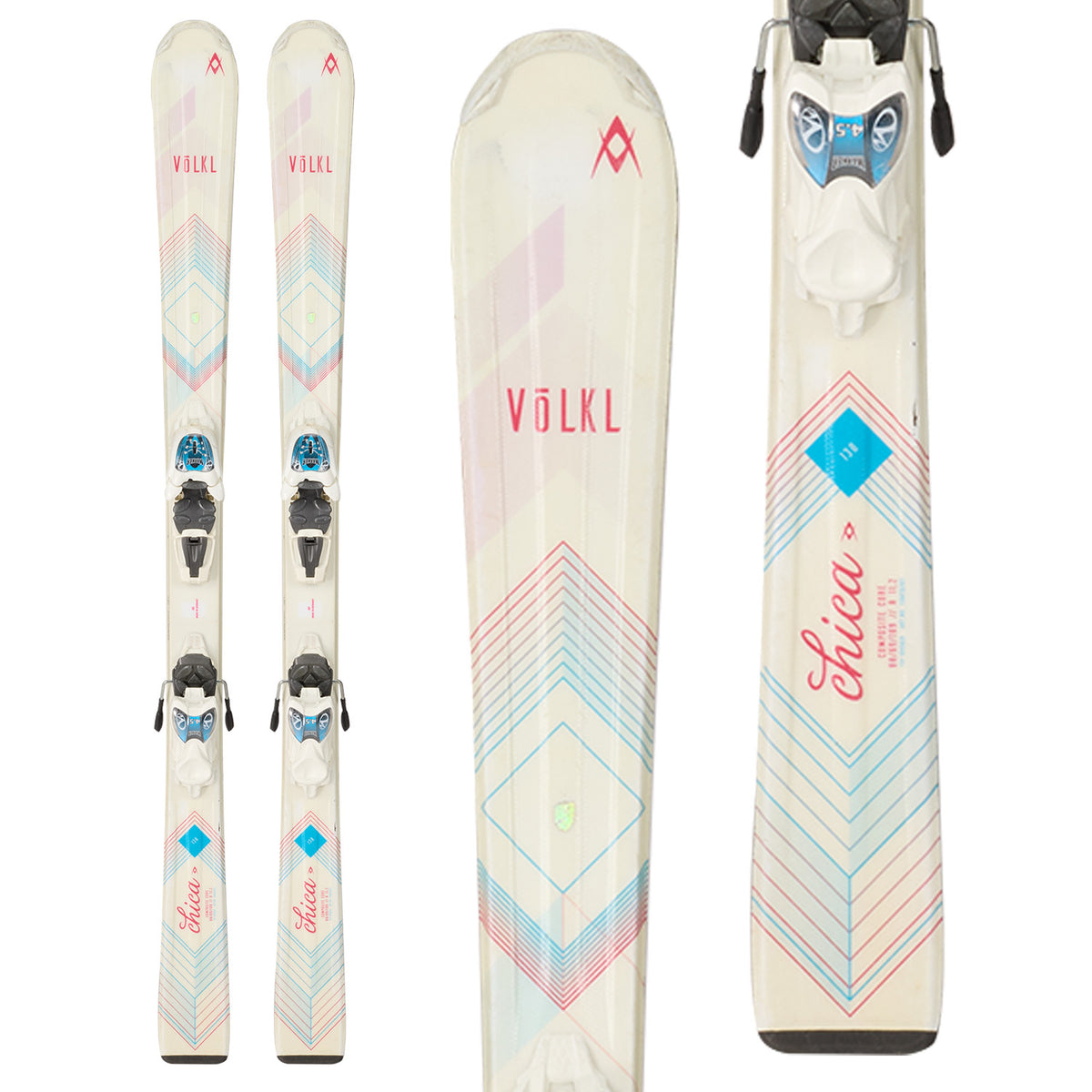 Völkl Chica Jr Skis + Fastrak 4.5 Bindings - Kids' 2017