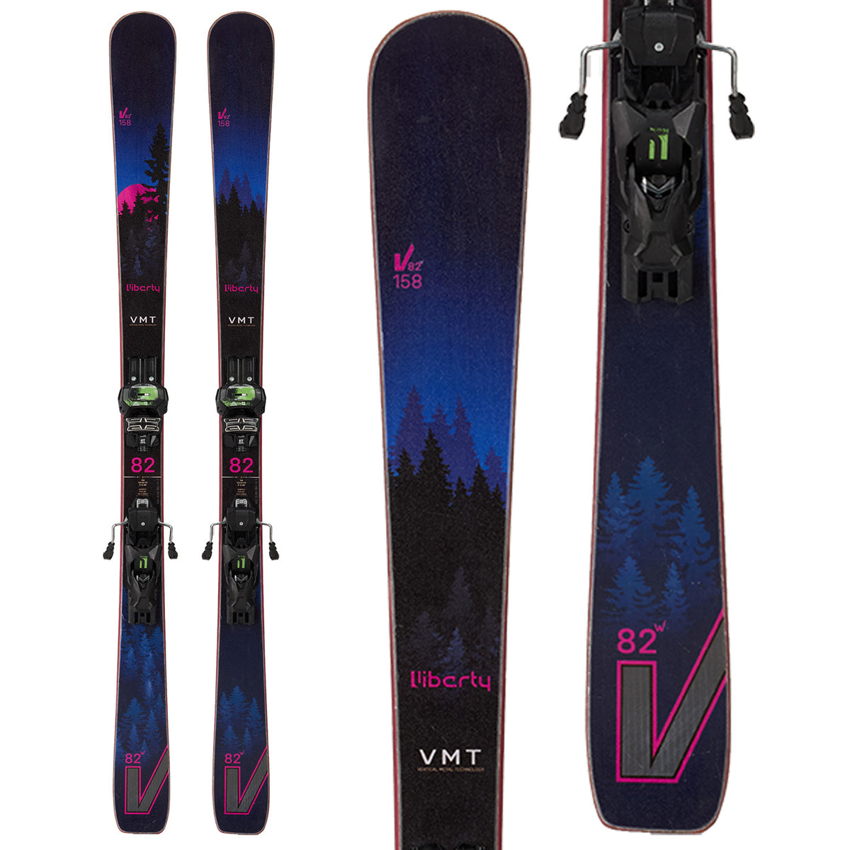 Liberty V 82W Skis + Tyrolia Attack 13 Demo Bindings 2020