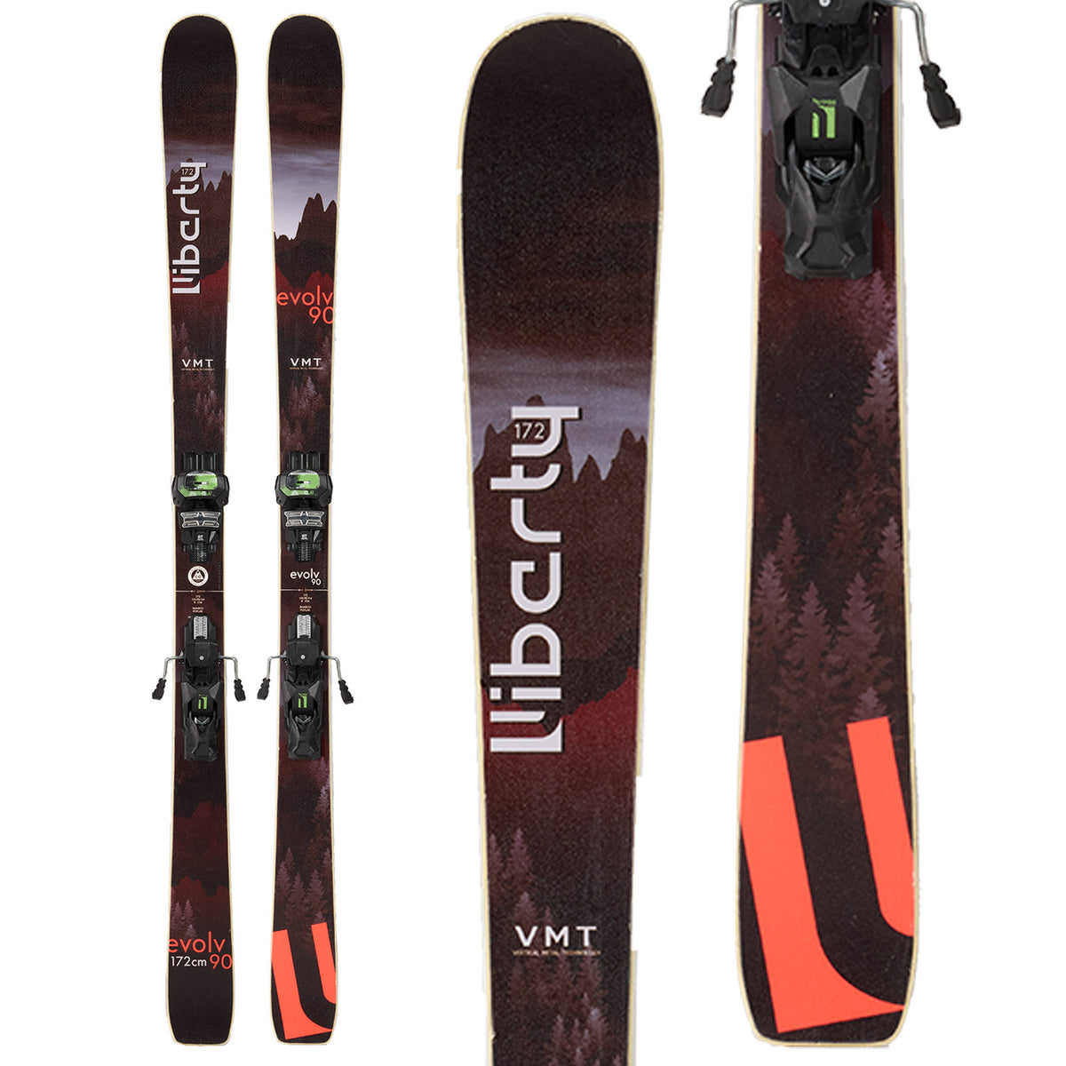 Liberty Evolv 90W Skis + Tyrolia Attack 13 Demo Bindings - Women's 2021