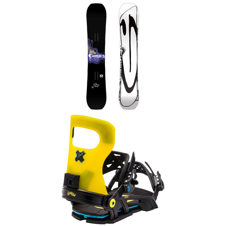 GNU Money C2E Snowboard - Blem + Bent Metal Logic Snowboard Bindings 2024