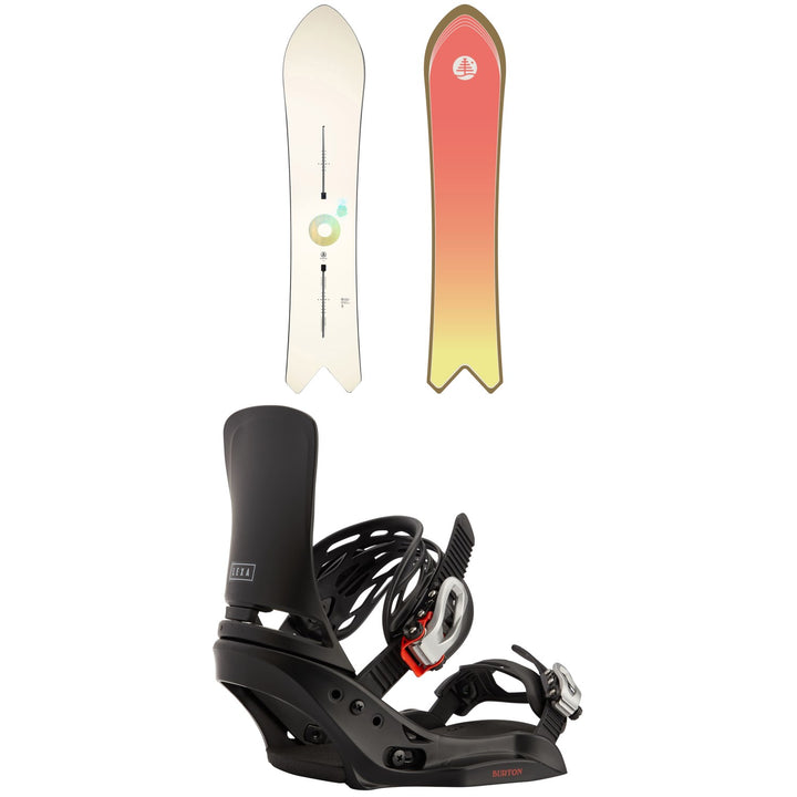 Burton Family Tree Short Stop Snowboard + Lexa EST Snowboard Bindings - Women's 2024