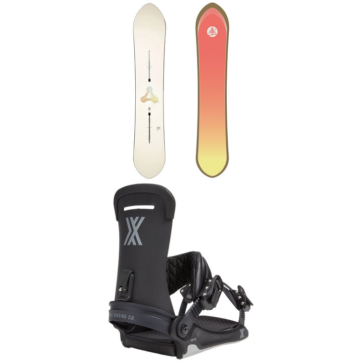 Burton Family Tree Power Wagon Snowboard + Fix Yale LTD Snowboard Bindings 2024