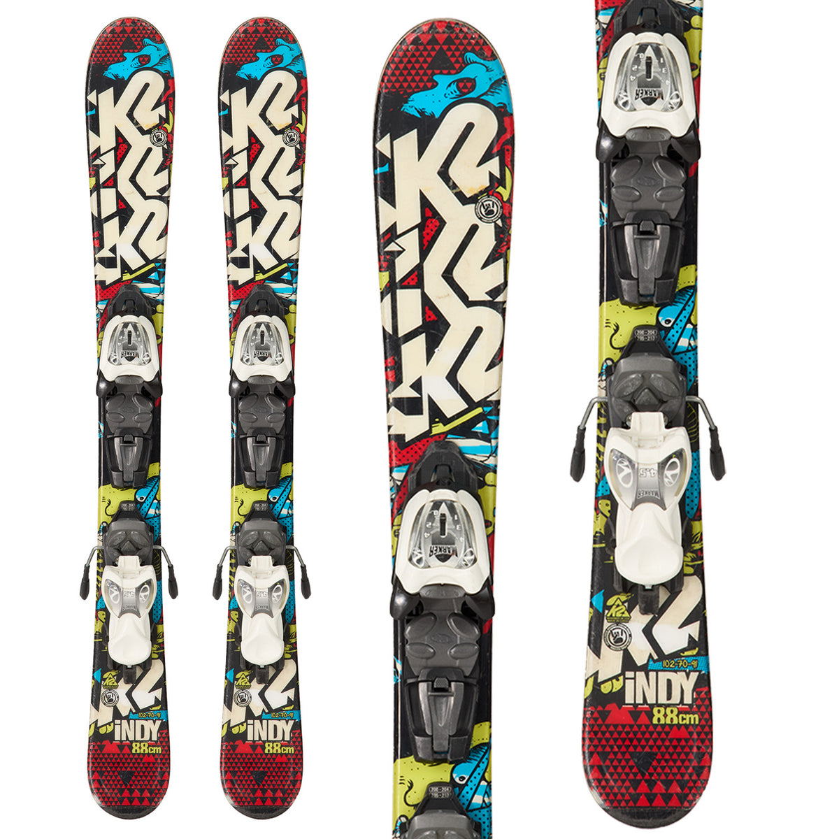 K2 Indy Skis + Marker M4.5 Bindings - Kids' 2015