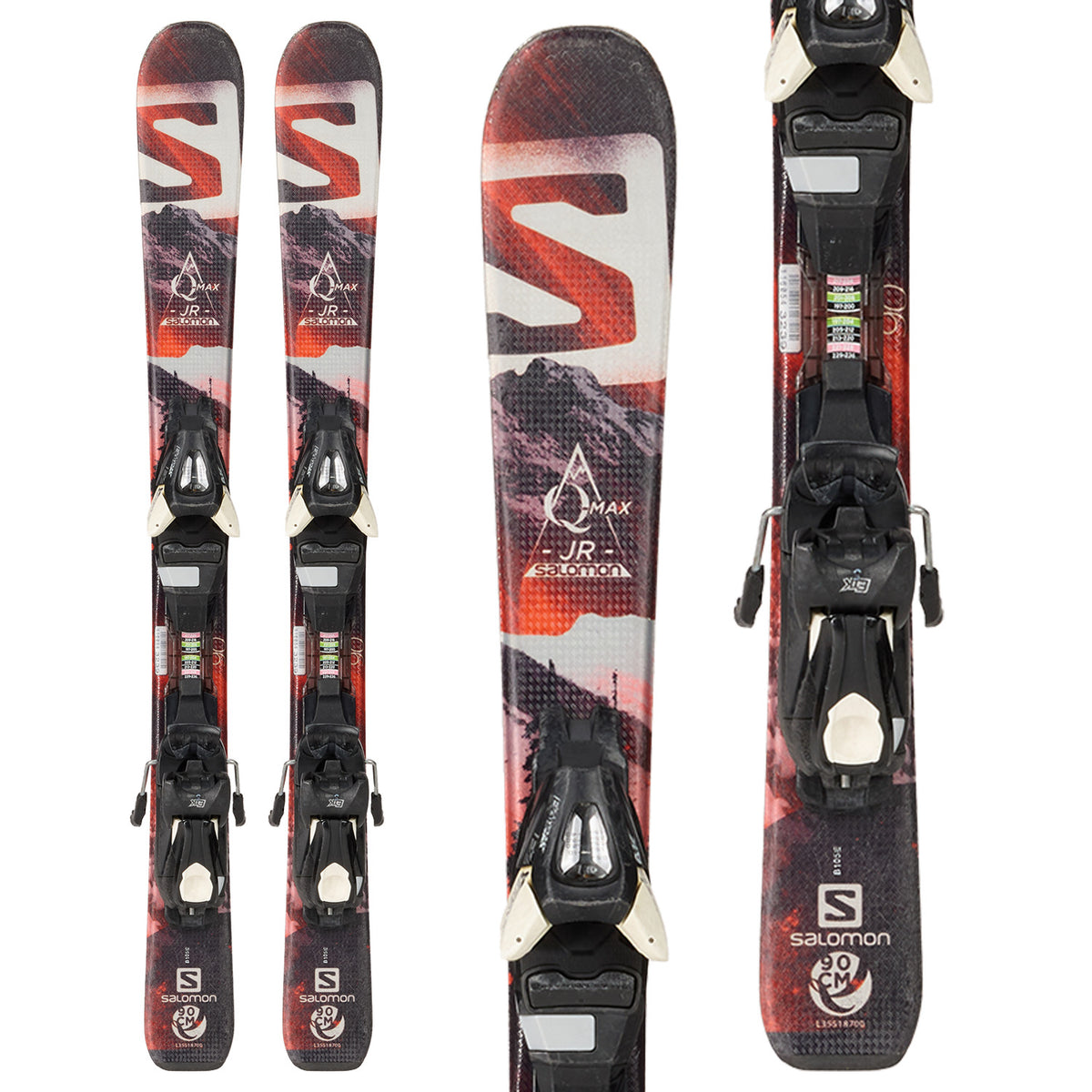 Salomon Q-Max Jr Skis + ETK5 Bindings - Kids' 2014