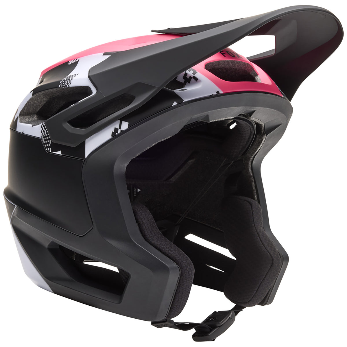 Fox Racing Dropframe Pro Bike Helmet Digi Image Black/White