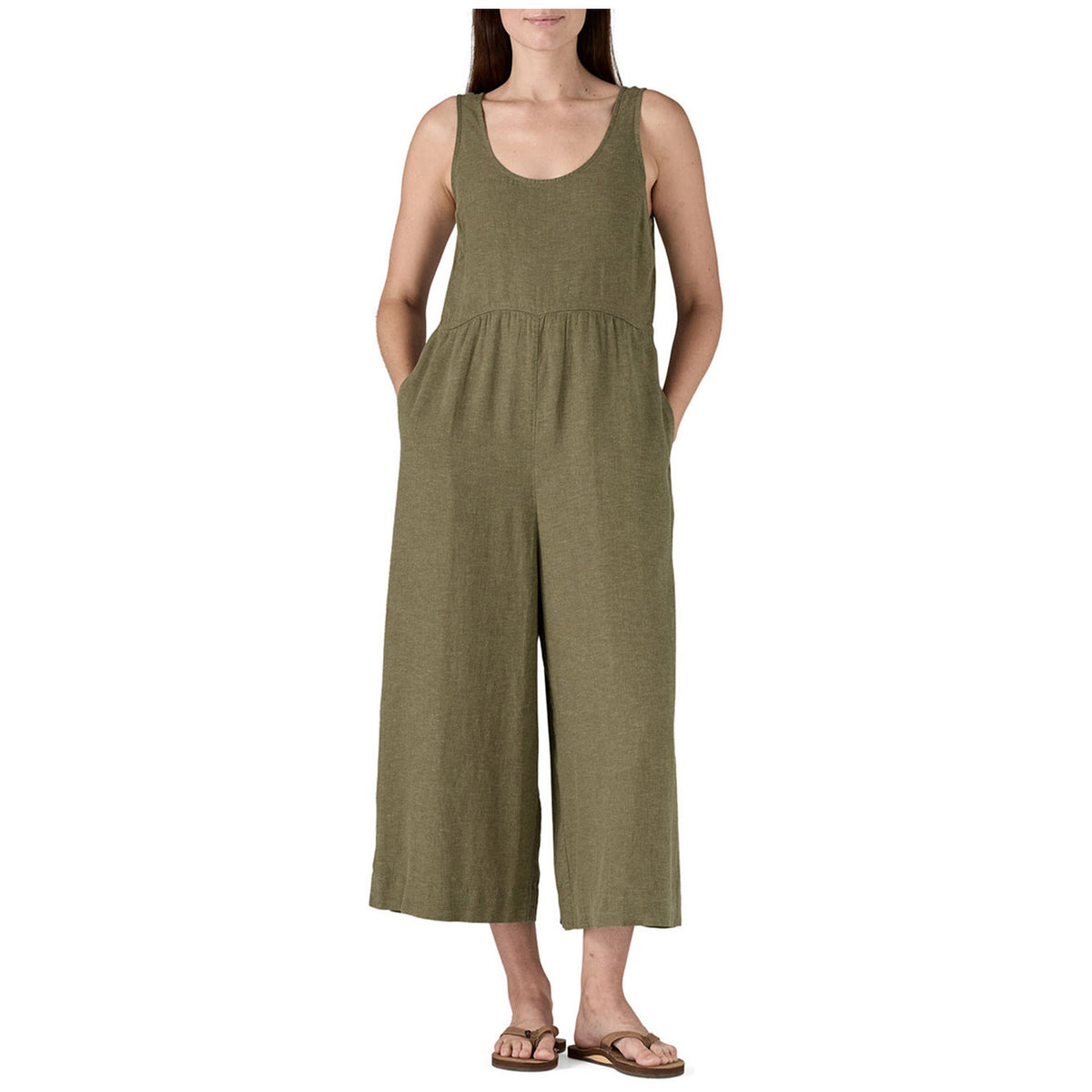 Patagonia Garden Island Jumpsuit - Women's Whole Weave: River Rock Green