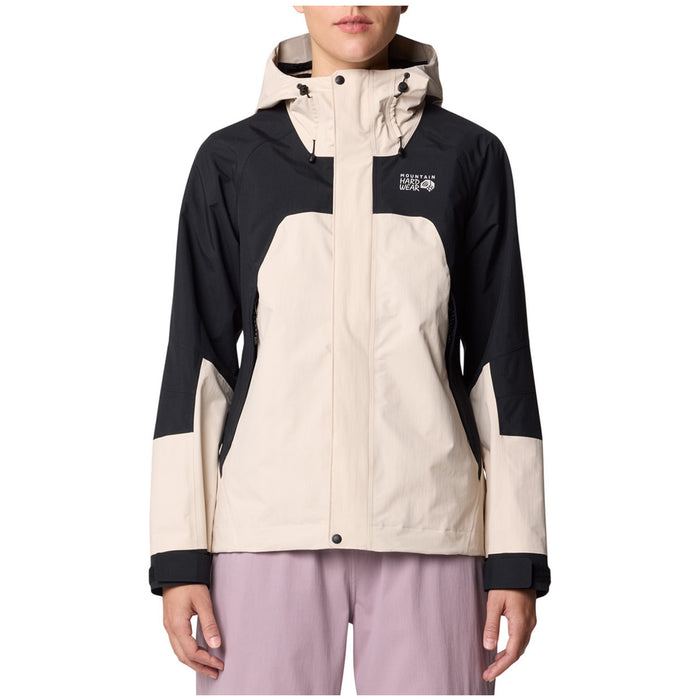 Mountain Hardwear Dry Times™ Hooded Jacket - Women's Talc/Black