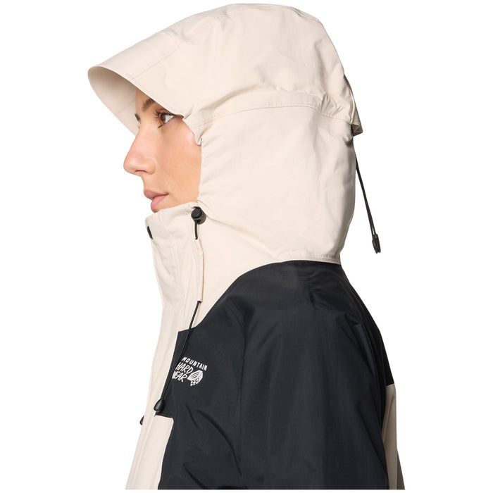 Mountain Hardwear Dry Times™ Hooded Jacket - Women's Talc/Black