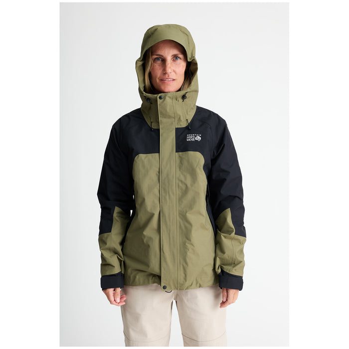 Mountain Hardwear Dry Times™ Hooded Jacket - Women's Mission Olive/Black