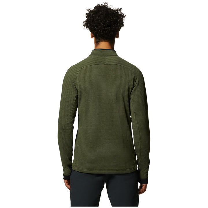 Mountain Hardwear Polartec® Power Grid™ Half Zip Jacket - Men's Surplus Green Heather