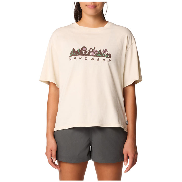 Mountain Hardwear MHW™ Sun Stash Collab Crop Short Sleeve T-Shirt - Women's Stone