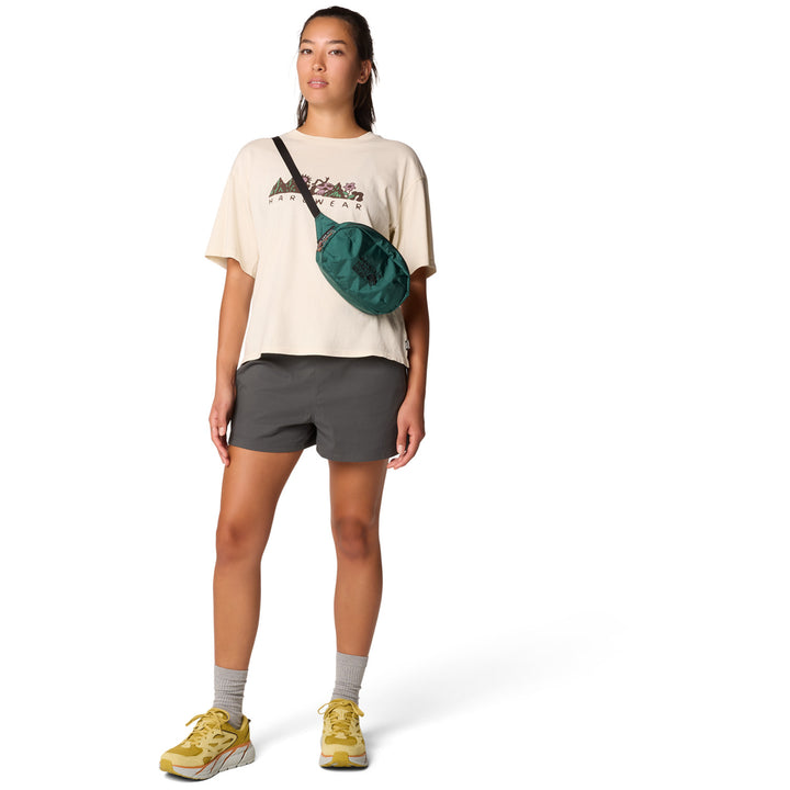 Mountain Hardwear MHW™ Sun Stash Collab Crop Short Sleeve T-Shirt - Women's Stone