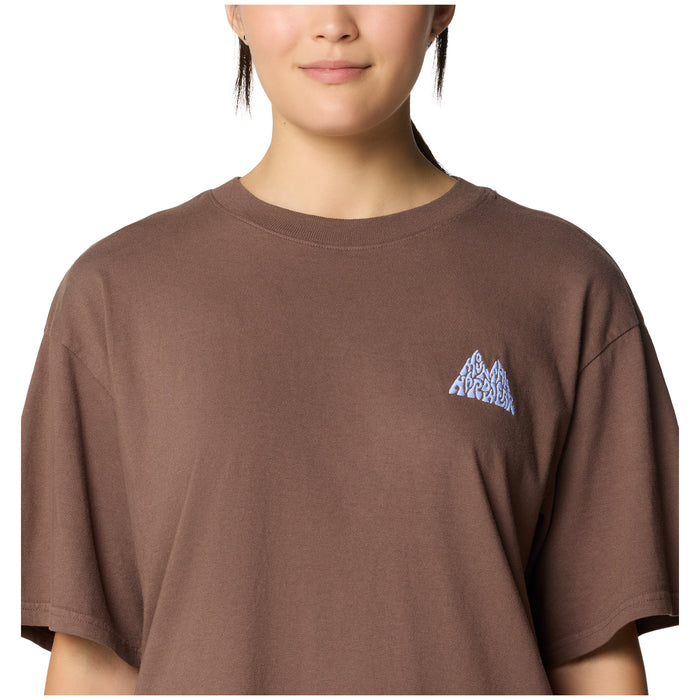 Mountain Hardwear MHW™ Mountains Collab Crop Short Sleeve T-Shirt - Women's Carob