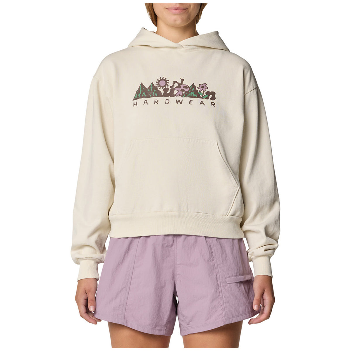 Mountain Hardwear MHW™ Sun Stash Collab Crop Hoodie - Women's Stone