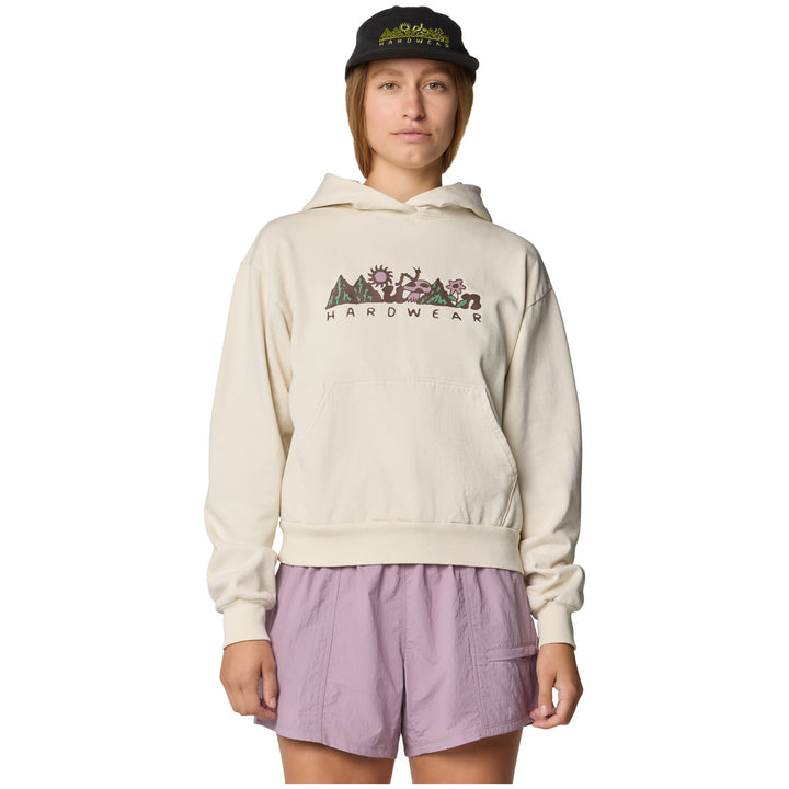 Mountain Hardwear MHW™ Sun Stash Collab Crop Hoodie - Women's Stone