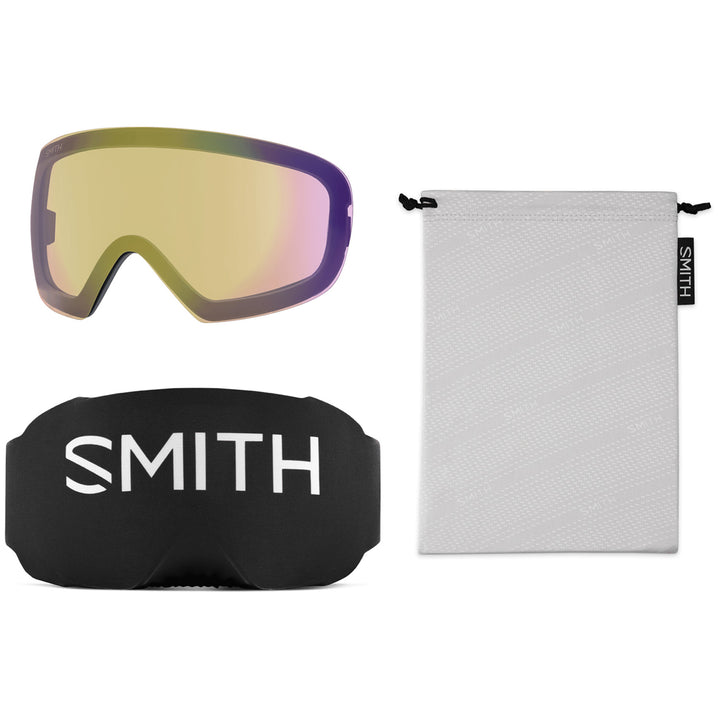 Smith I/O MAG S Goggles - Women's French Navy/ChromaPop Sun Platinum Mirror+ChromaPop Storm Yellow Flash