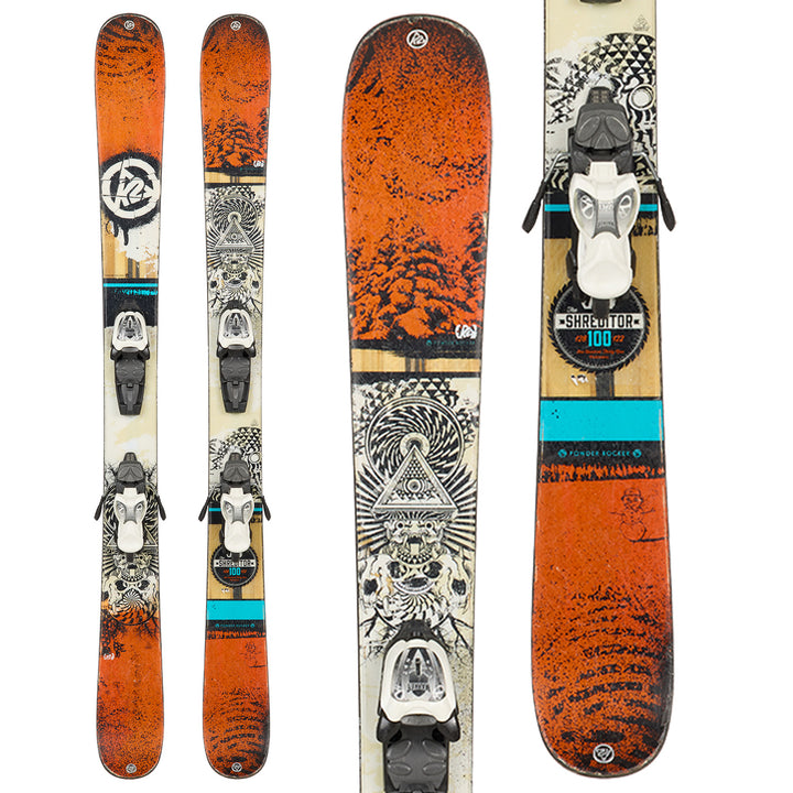 K2 Shreditor 100 Jr Skis + Marker M7.0 Bindings 2015