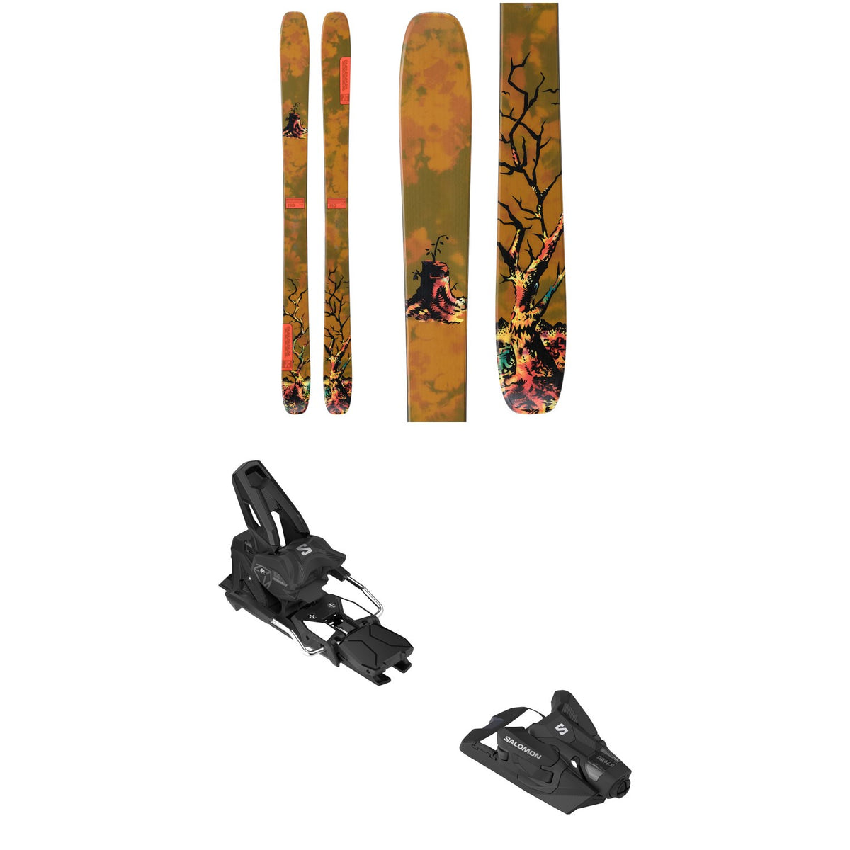 K2 Reckoner 110 Skis 2025 + Salomon Strive 14 GW Ski Bindings
