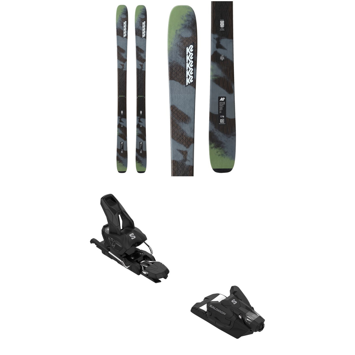 K2 Mindbender 96 C Skis 2025 + Salomon Strive 12 GW Ski Bindings