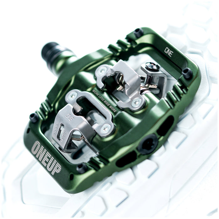 OneUp Components Clip Pedals Dark Green