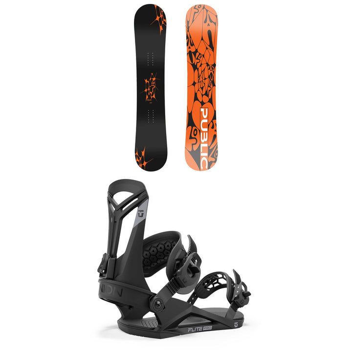 Public Snowboards General Snowboard + Union Flite Pro Snowboard Bindings 2025
