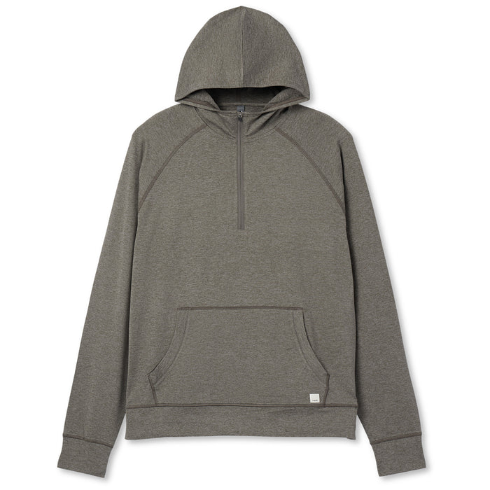 Vuori Ponto Performance 1/2 Zip Hoodie - Men's Warm Grey Heather