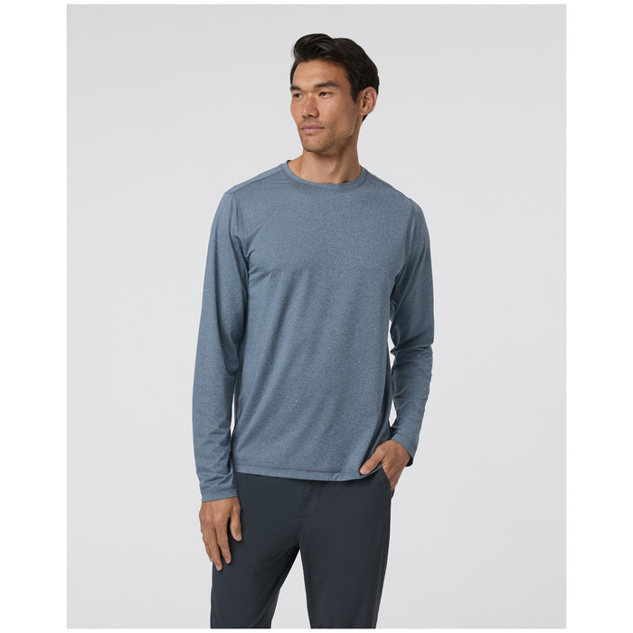 Vuori Long-Sleeve Tradewind Performance 2.0 T-Shirt - Men's Pacific Heather