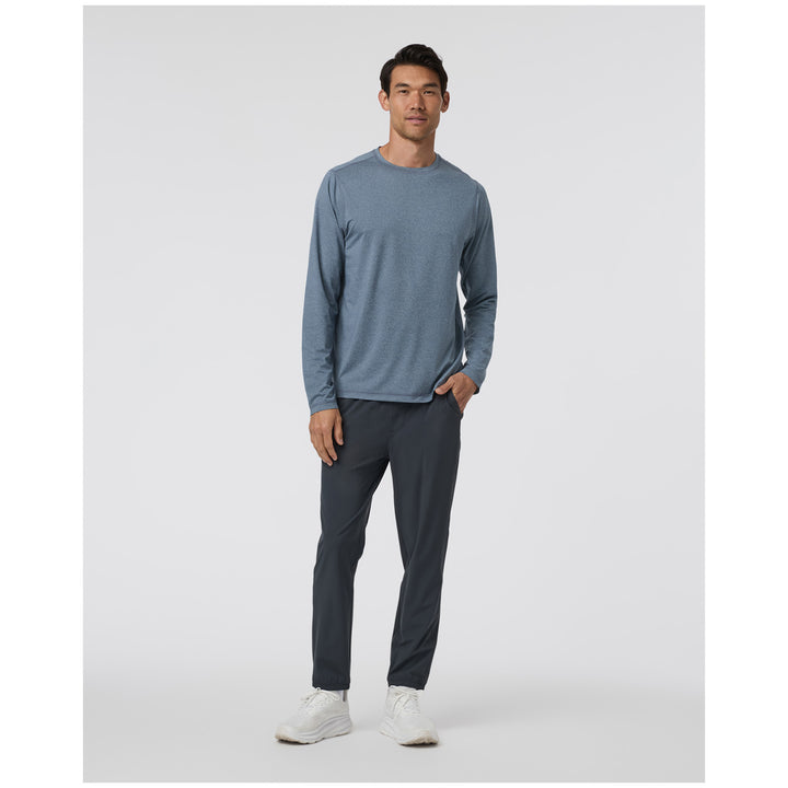 Vuori Long-Sleeve Tradewind Performance 2.0 T-Shirt - Men's Pacific Heather