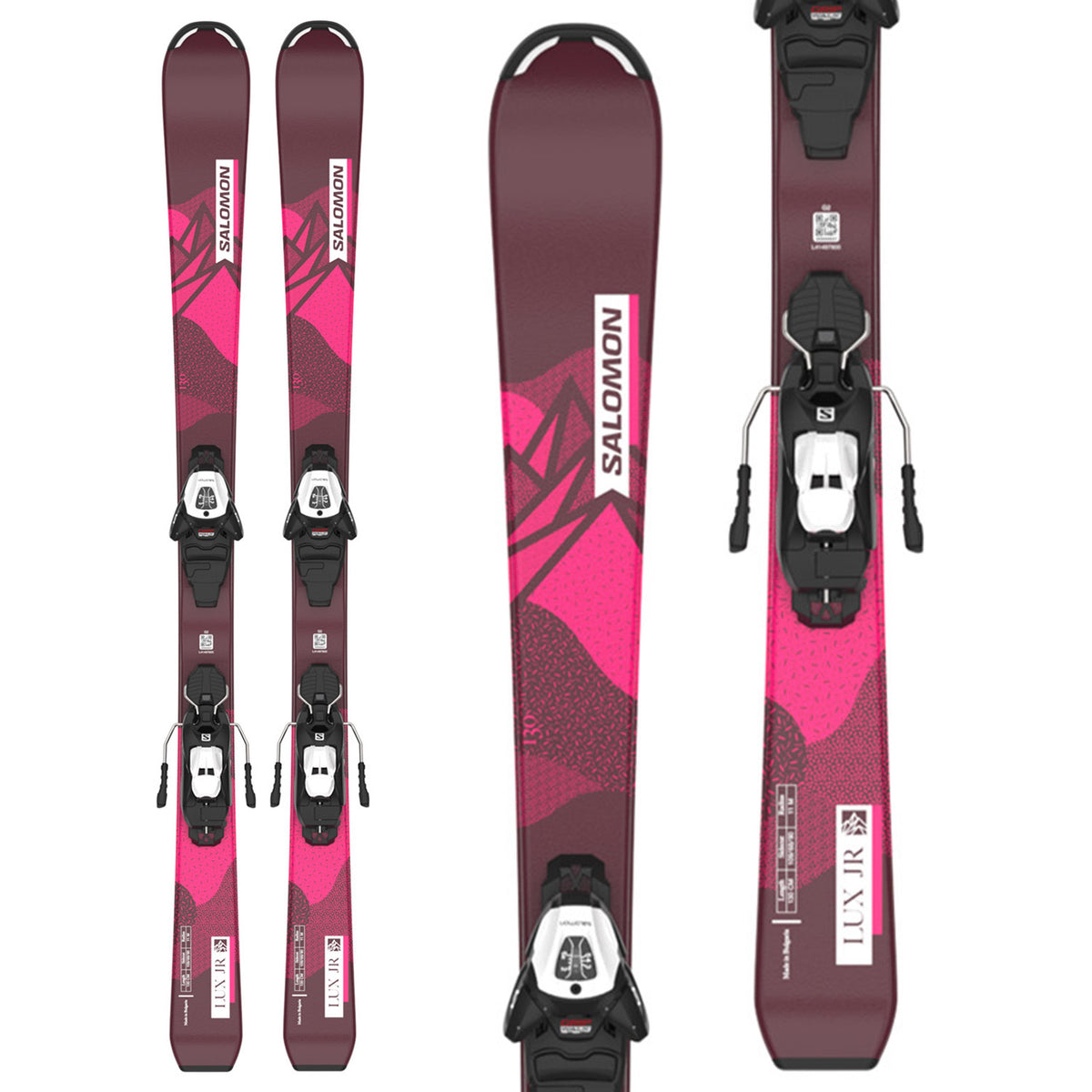 Salomon Lux Jr M Skis + L6 GW Bindings - Kids' 2024