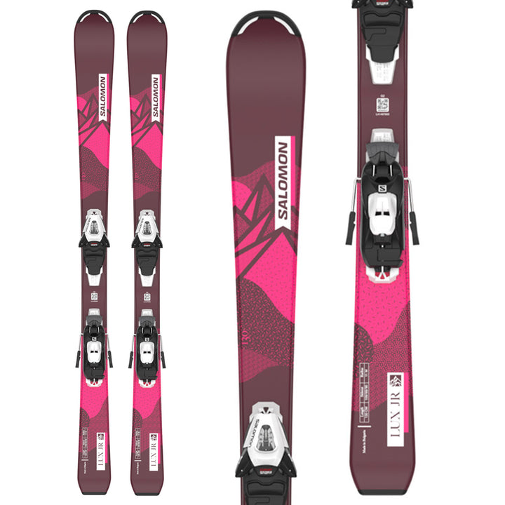 Salomon Lux Jr S Skis + C5 GW Bindings - Kids' 2024