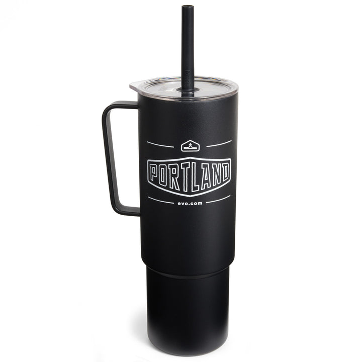 evo 32oz Miir All Day Straw Cup Black-Portland