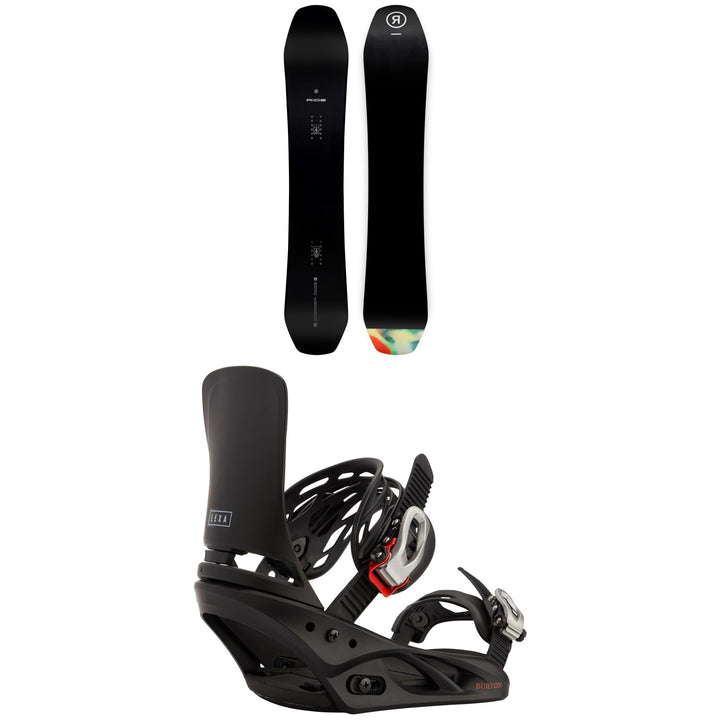 Ride Deep Fake Snowboard + Burton Lexa Snowboard Bindings - Women's 2024
