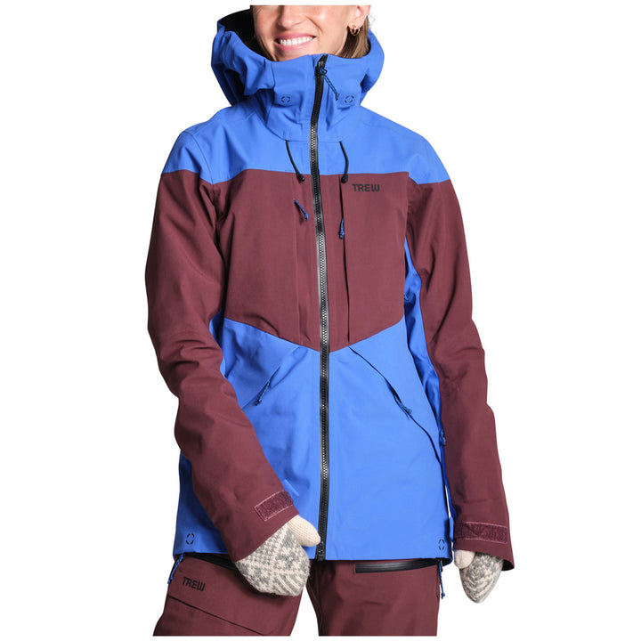 Trew Gear Stella 3L Primo Jacket - Women's Coffee and Blue