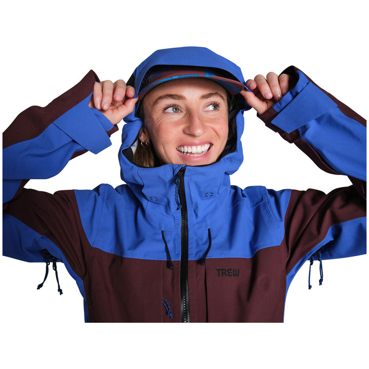 Trew Gear Stella 3L Primo Jacket - Women's Coffee and Blue